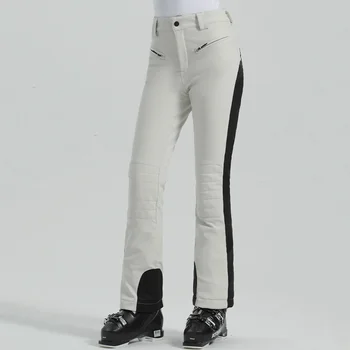 2025 New Ski Pants for Women Waterproof Warm Snow Trousers Outdoor Sport High Elasticity Clothes Winter Alpine Skiing Slim Pants 3