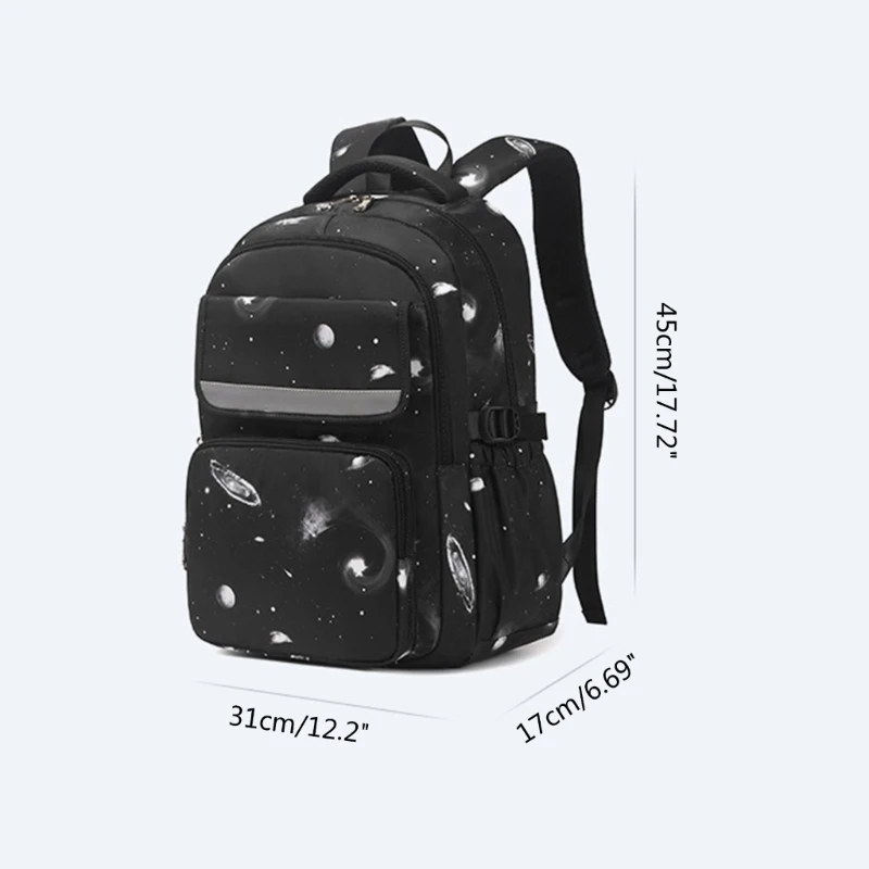 Womens Backpack Large Capacity Backpack Star Printed School Bag Practical Travel Back Pack Lunch Bag for Daily-Weekend