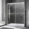 Woodbridge Frameless Sliding Shower Door, 56"" - 60"" Width, 76"" Height, 3/8"" (10 Mm) Clear Tempered Glass With Shatter 1