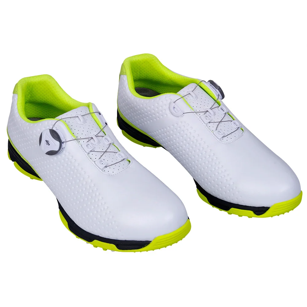 PGM Waterproof Golf Shoes for Men Comfortable Sneakers Anti Slip Athletic Sneakers Microfiber Leather Golfer Sports Shoes