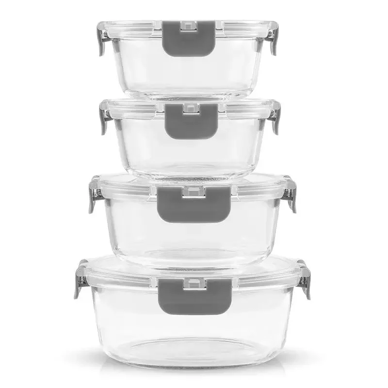 Description Picture 5 of itemJoyJolt JoyFul 24pc Pantry Kitchen Storage Containers, Glass Meal Prep Container for Lunch, Glass Storage Containers with Lids