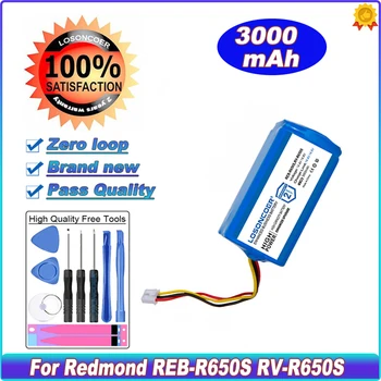 LOSONCOER 3000mAh For Redmond REB-R650S ( RV-R650S ) Robot Vacuum Cleaner Battery