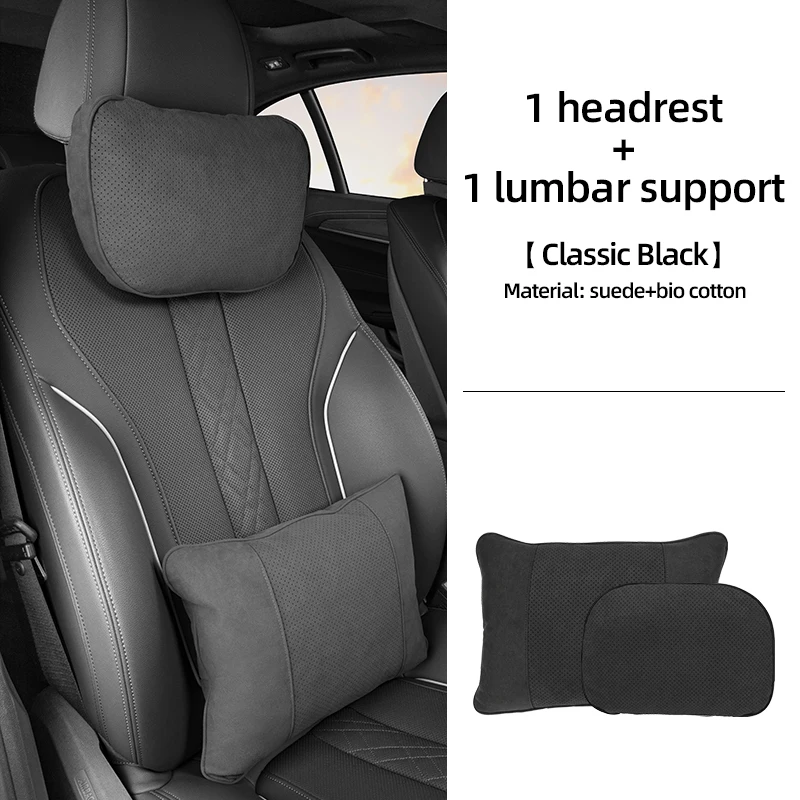 Car Pillow Neck Car Headrest Lumbar Support Cushion, Ergonomic