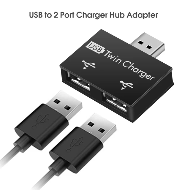 Mini 2.0 USB Splitter 2 Port Male to Female USB Hub Adapter Converter for  Phone Laptop PC Peripherals Computer Twin Charger - AliExpress