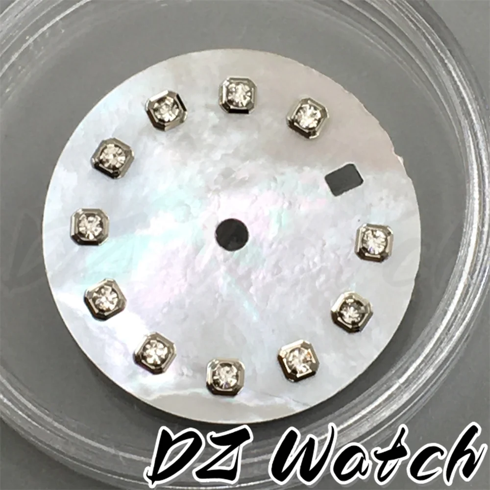 Stunning 20.5mm Multicolor Sunburst Watch Dial with Diamond Markers and Date Window