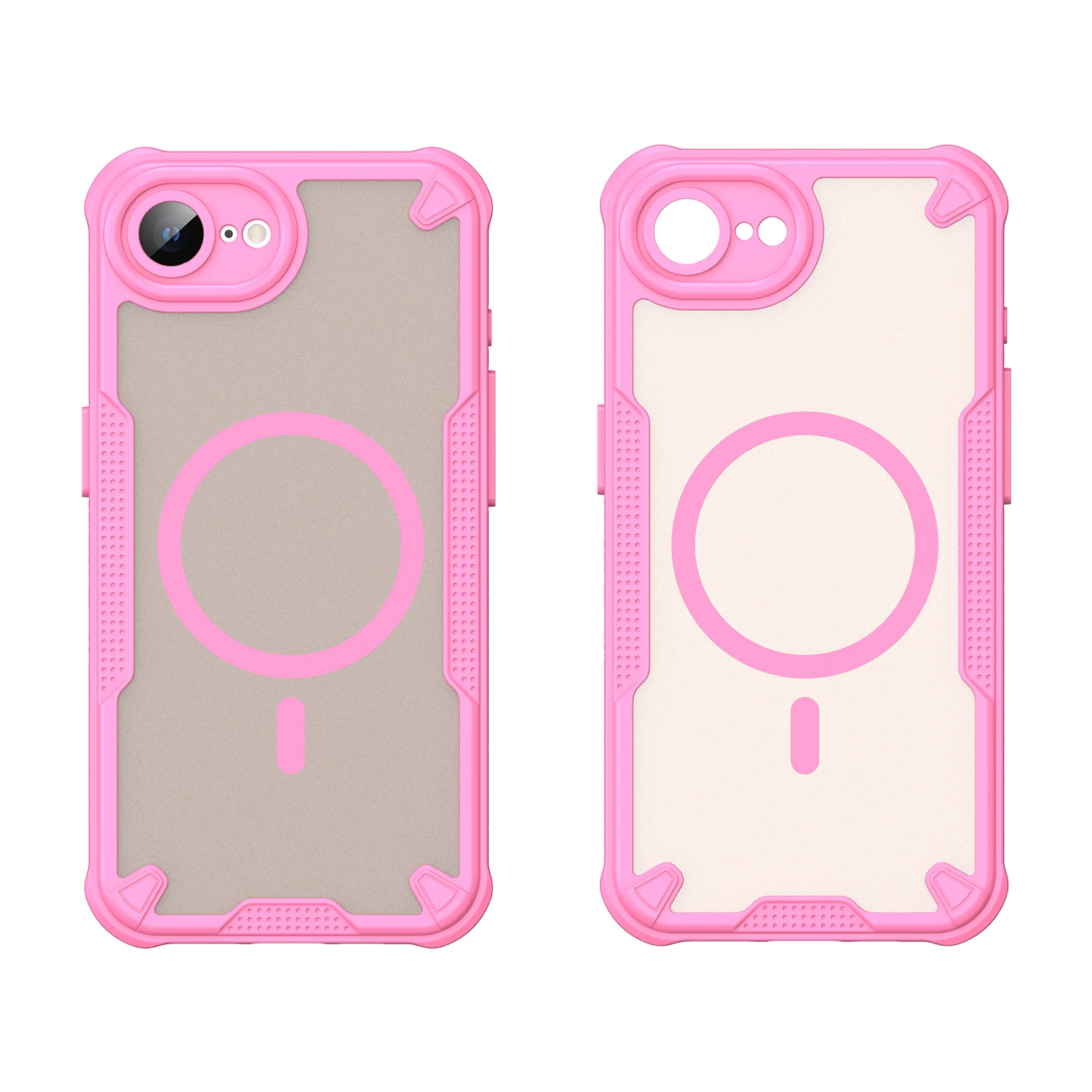 Translucent Matte Armor Skin-Friendly Full Back Case