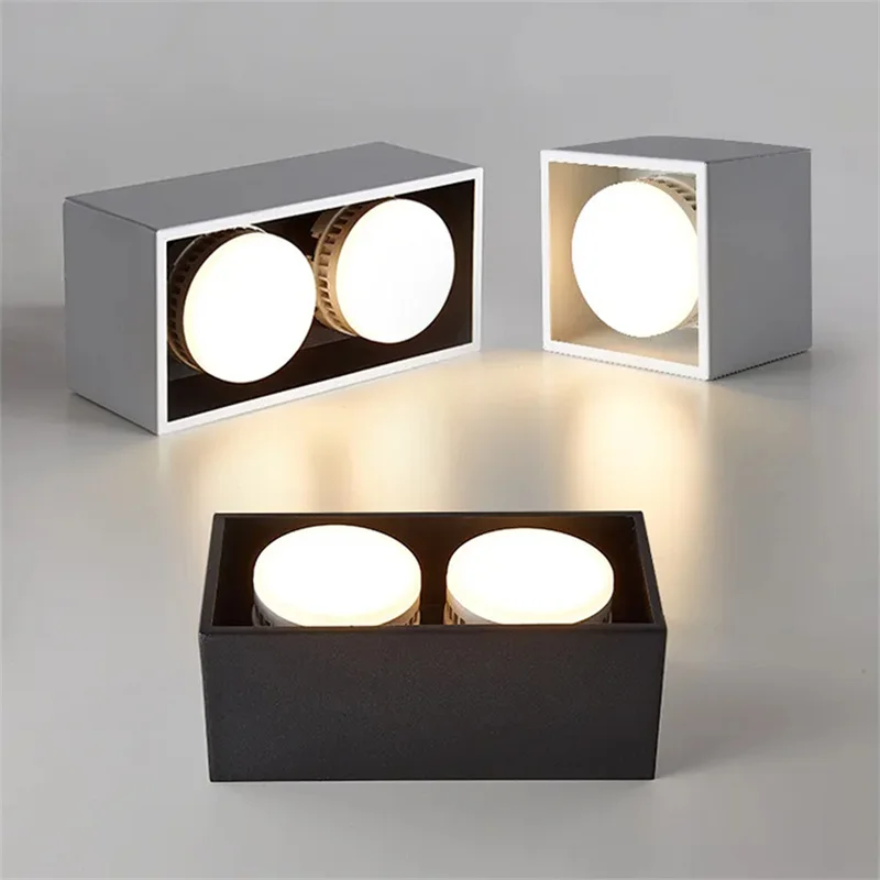 표면 장착형 LED 다운라이트 현대 회전식 교체 가능 GX53 램프 5W 7W 9W LED 천장 스포트라이트 AC85-265V 실내 조명