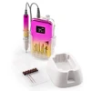 Brushless Mini Screen Portable Desktop Base Cordless Nail Drill Machine 35000RPM Rechargeable Manicure Electric Nail File Drill 1