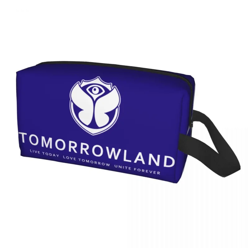 

Tomorrowland Cosmetic Bag Women Large Capacity Belgian Electronic Dance Music Festival Makeup Case Beauty Storage Toiletry Bags