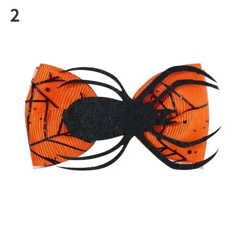 New 1 Pcs Halloween Cartoon Spider Pumpkin Hair Clip Black Cat Skull Hair Accessories For Girls Day Dress Up Party Decor Gifts