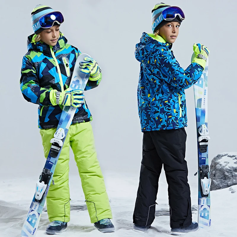 MountainSportBabyBoySkiSetsWinterWarmChildrenSnowSuit