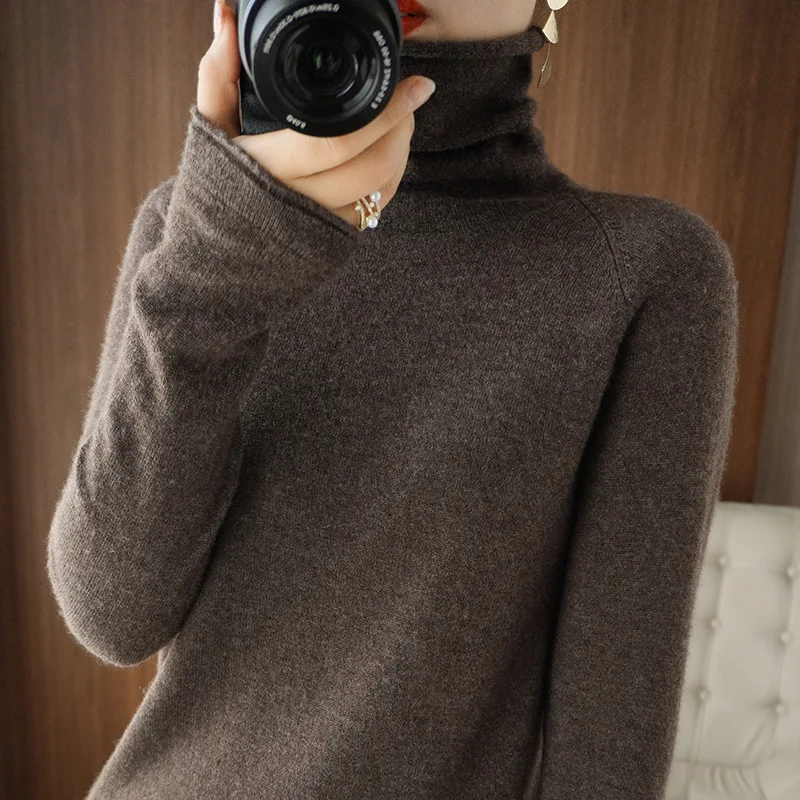 Women Turtleneck Knit Sweater 3