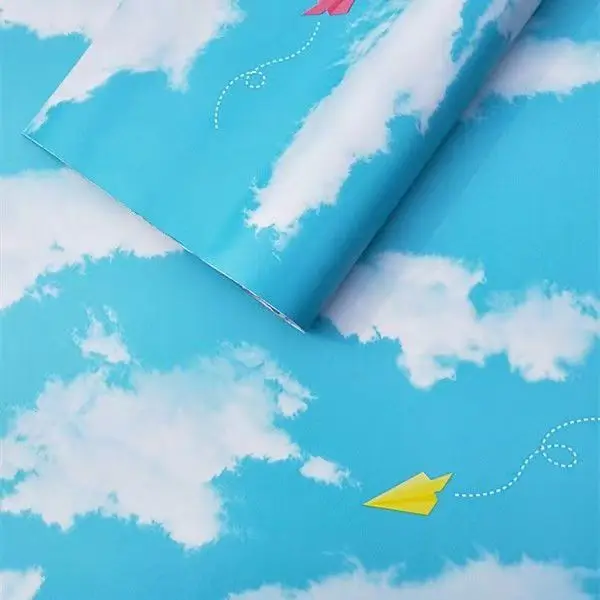 Blue Sky 3D Waterproof Self-Adhesive Wall Mural - Peel and Stick Home Decor