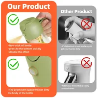 Vaporisateur pulvérisateur 2 en 1 pour cuisine, friteuse, vaporisateur d'air, bouteille distributrice d'huile pour huile d'olive, cuisson, friture, barbecue, camping, grande capacité 5