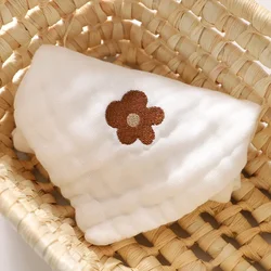 Premium Cotton Embroidery Baby & Toddler Soft Washcloth Set (Flower)