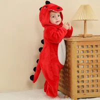 Baby Kigurumi Dinosaur Unicorn Animal Cosplay Costume Winter Warm Jumpsuit for Toddler Boys 1 to 2 3 4 Years Baby Girl Outfits 3
