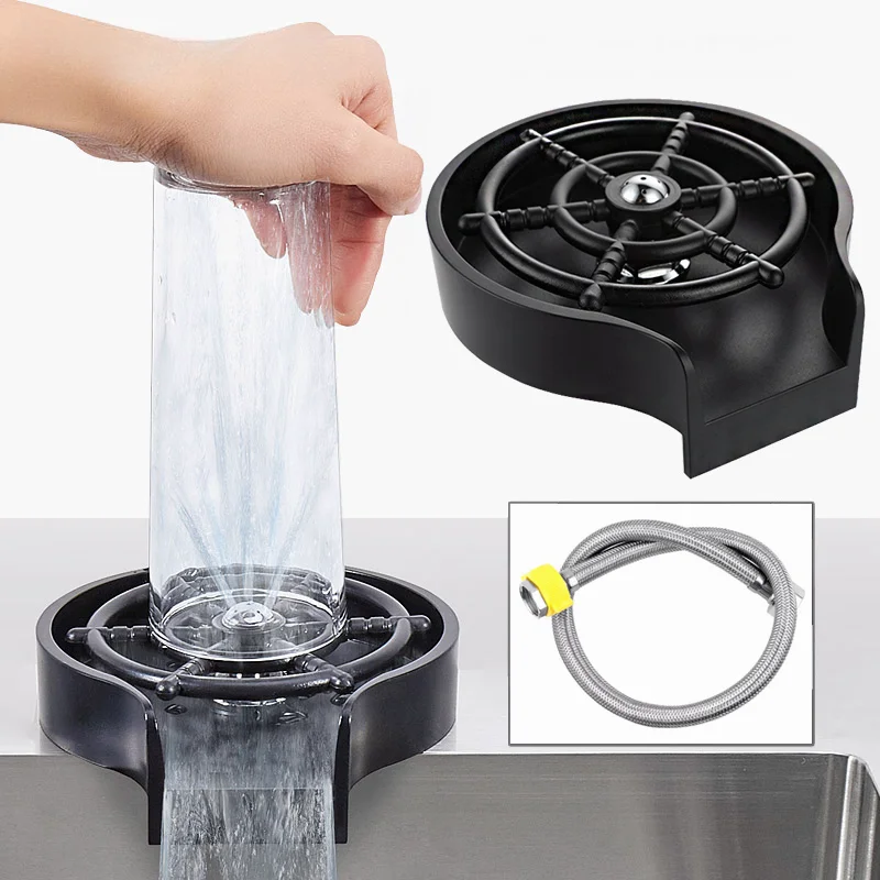 

2023 Washer Bar Glass Rinser Automatic Cup Kitchen Tools & Gadgets Specialty Tools Coffee Pitcher Wash Cup Tool Kitchen