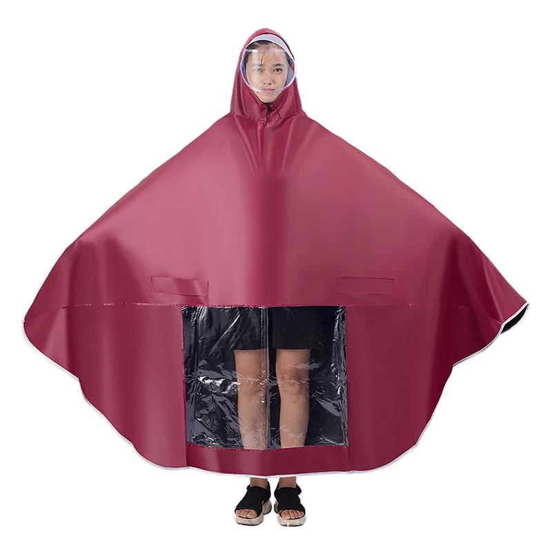 Electric Vehicle Poncho Battery Vehicle Enlarged And Thickened Single Square Raincoat Men's And Women's Bicycle Raincoat rain poncho,bike raincoat