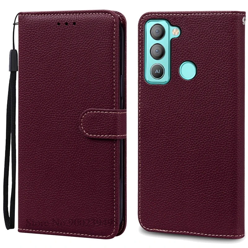 Leather Wallet Flip Phone Case - Protective Bumper Shell and Stylish Cover