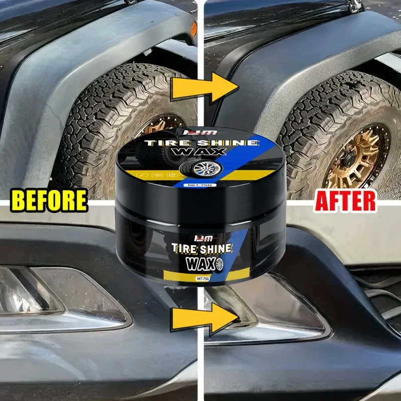 Tire Shine And Protective Wax, a Versatile Auto Maintenance Wax Suitable for All Vinyl, Trim, Rubber, And Plastic Surfaces. 5