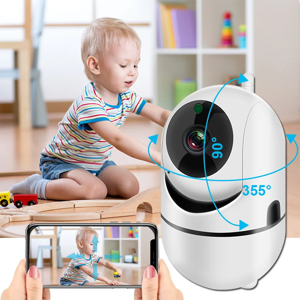 1080P Wireless IP Camera Wifi 360 CCTV Camera Mini Pet Video Surveillance Wifi Baby Monitor 2MP Smart Home For Security Camera Wireless Baby Monitor Video Baby Monitor