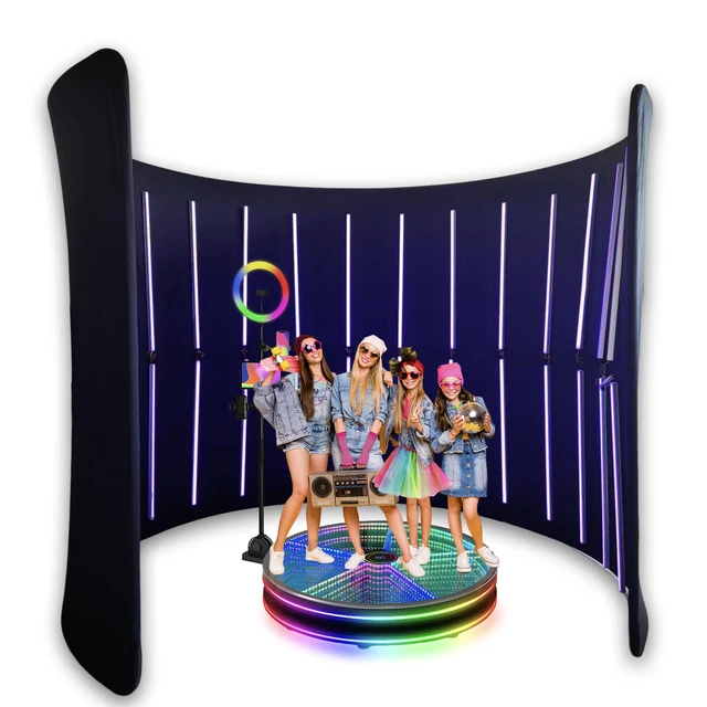 Black Camera Video Photostudio Grand 360 Enclosure Backdrop Photobooth Green Screen Stand Circle Round Backdrop Customized Black Camera Video Photostudio Grand 360 Enclosure Backdrop Photobooth Green Screen Stand Circle Round Backdrop Customized.jpg