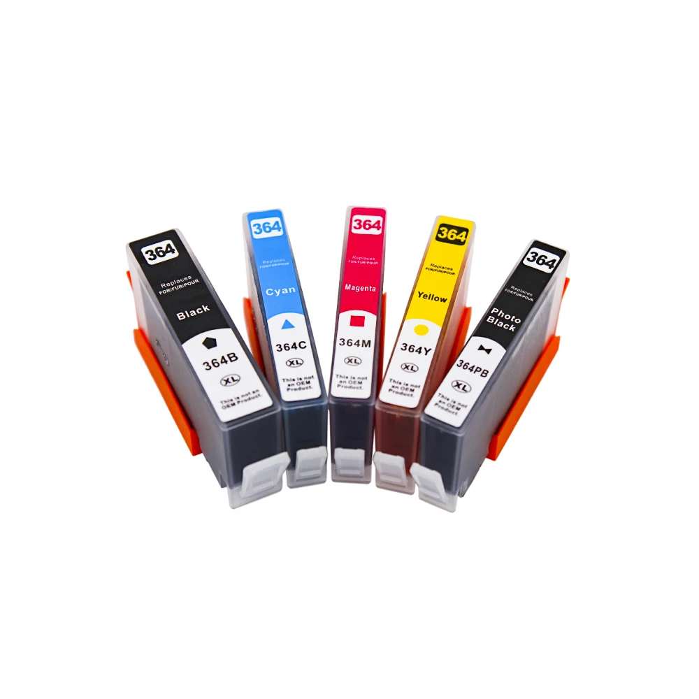 Lot De 4 Cartouches D'encre HP364 XL Compatibles (cyan) - Pour Deskjet 3070A, Non OEM