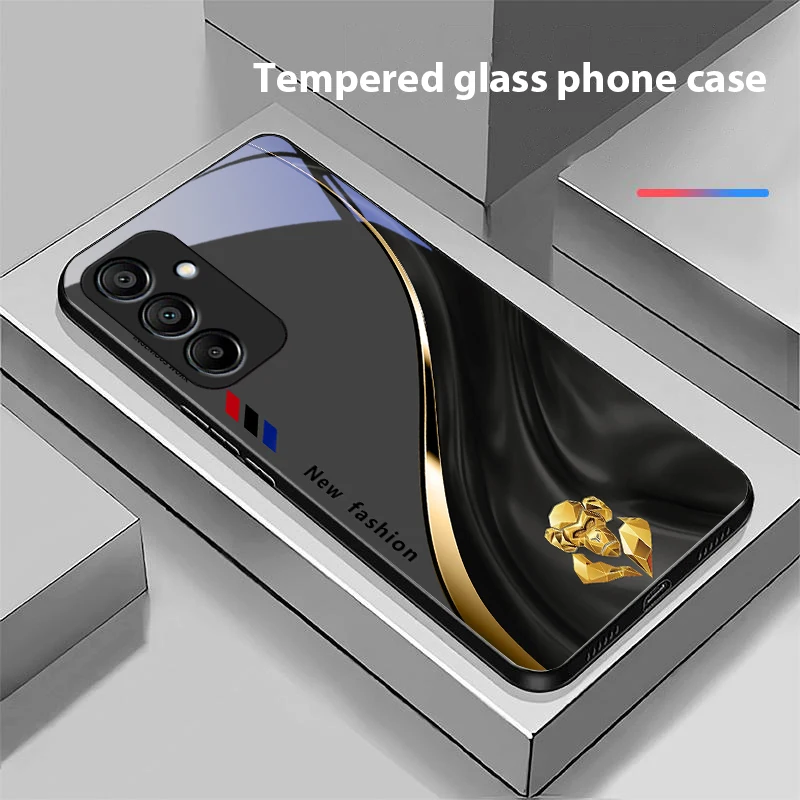 Starlight Zodiac Black Tempered Glass Phone Case