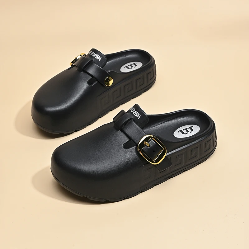 Summer Fashion Slippers for Women Thick Bottom Soft Sandals Womens Casual Eva Clogs Slip Ons Garden Shoes with Buckle Strap 5