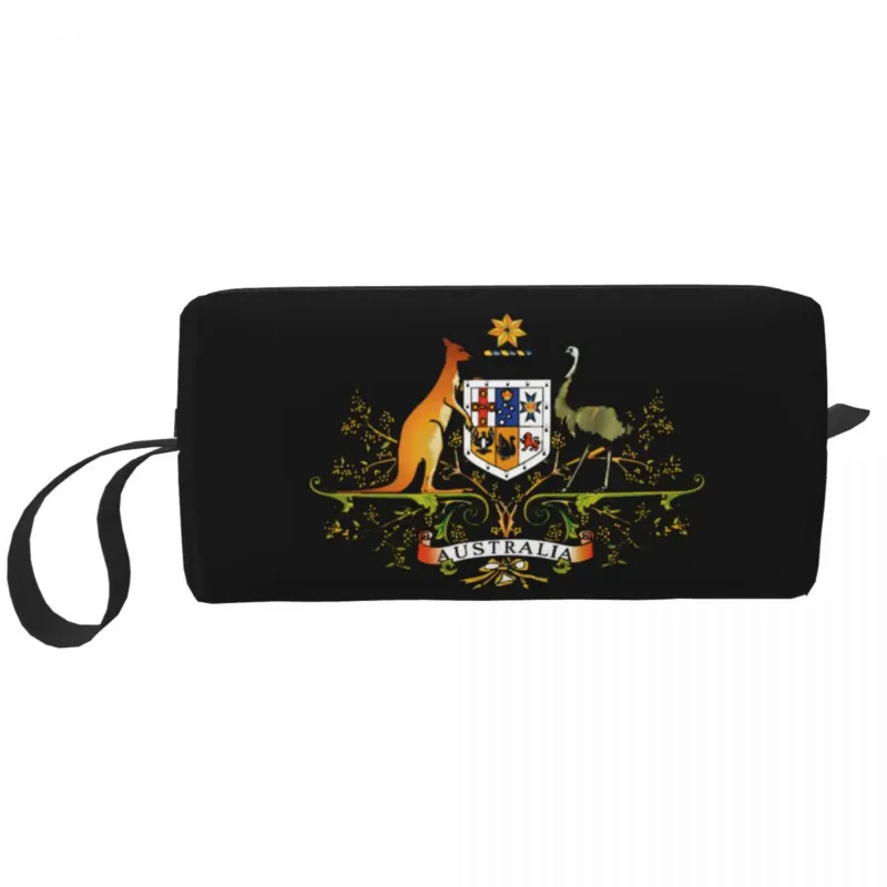 

Travel Coat Of Arms Of Australia Toiletry Bag Cute Australian Flag Proud Cosmetic Makeup Organizer Beauty Storage Dopp Kit Case