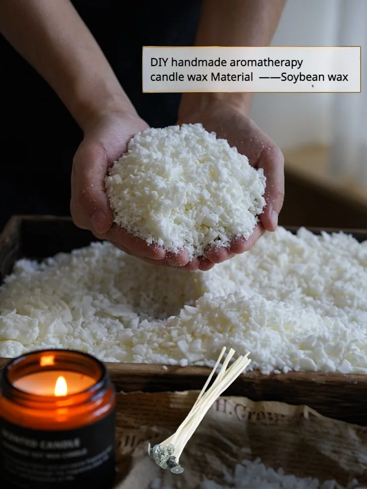 2lb (1kg) Natural Soy Wax Pure White Soy Wax Flake Diy Sculpt Cup Candle Hand-aromatherapy Candle Raw Material