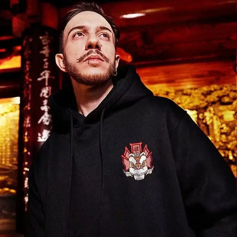 Hooded Sweater Men's Trendy Brand Large Size M-8XL Men's Autumn And Winter Style Plush And Thick Fat Hip-hop Pullover Jacket