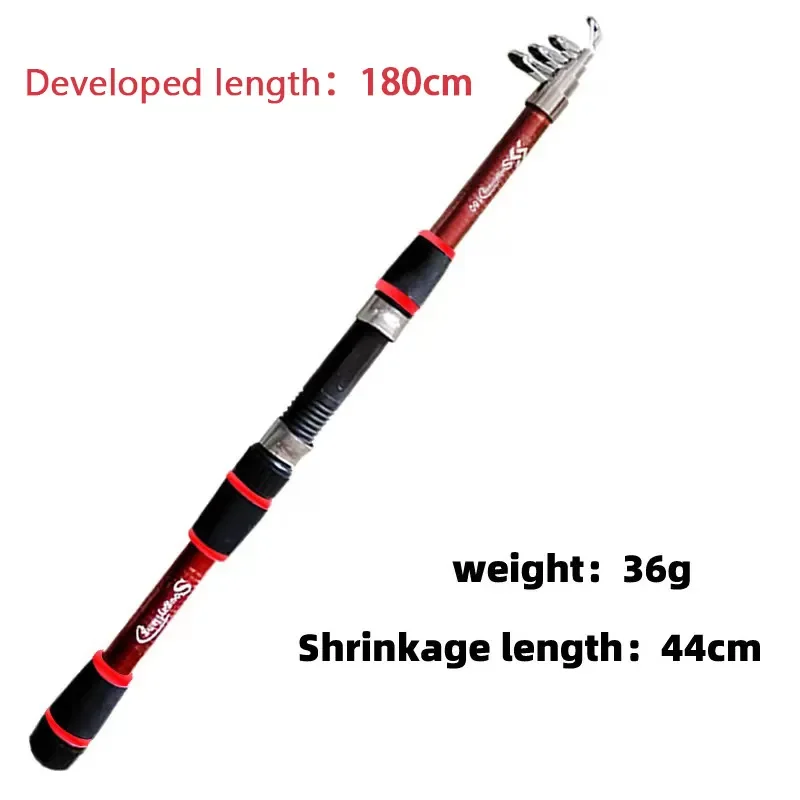Telescopic Fishing Rod and Spinning Reel Travel Set 2