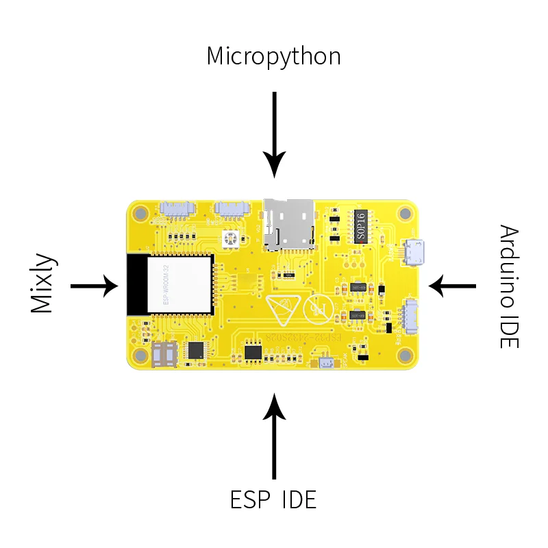 Polegada Esp32 Display para Arduino Lvgl Wifi & Placa de Desenvolvimento Bluetooth 240*320 Tela Lcd Tft Módulo com Toque Wroom 2.8 - Imagem 5