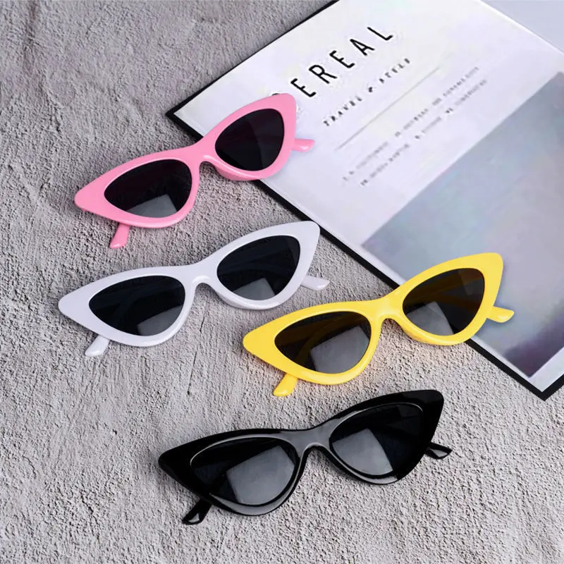 Retro Triangle Cat-eye Sunglasses for Women High-end Trendy Hipster Hot  Girl Beach Glasses Outdoor