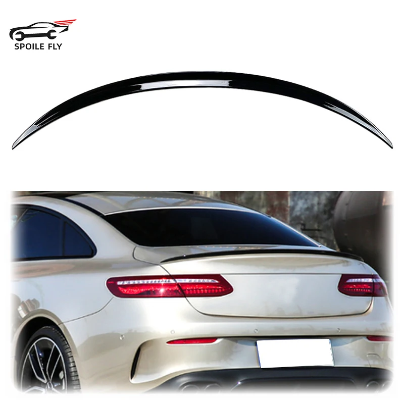 

For Mercedes Benz E Coupe W238 C238 2016+ AMG E200 E400 Car Rear Wing ABS Spoiler Glossy Black Or Carbon Fiber Look Body Kit