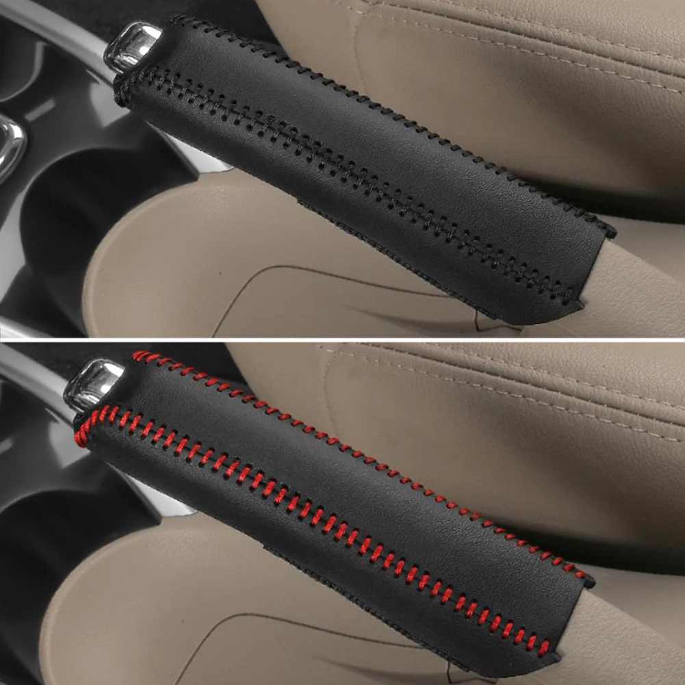 Leather Gears Handbrake Cover hand brake cover For Volkswagen VW Passat B7 B8 Bora POLO GOLF 6 7 Jetta MK6 RS Honda