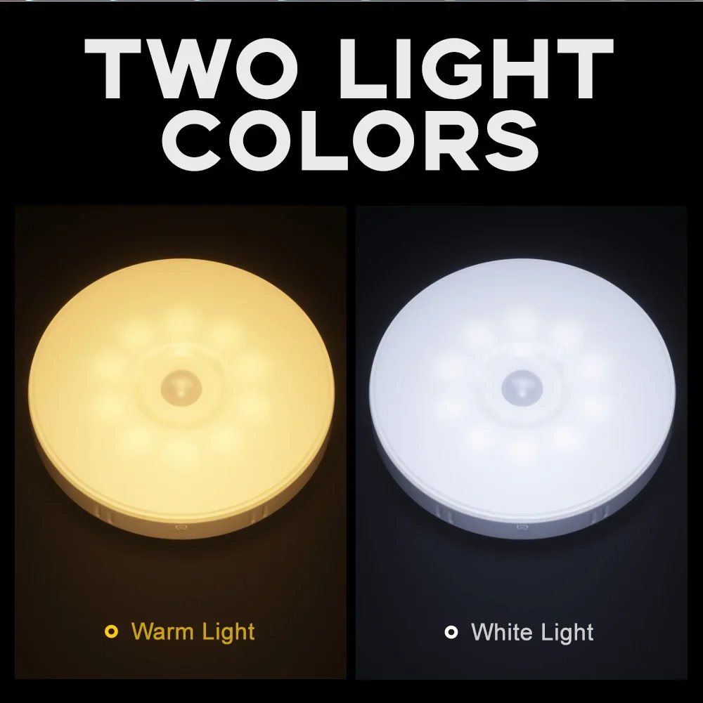 Description Picture 5 of item10 LED Human Induction Night Lamp PIR Motion Sensor Auto On/Off Corridor Bedroom Wardrobe Light Kitchen Under Cabinet Wall Light