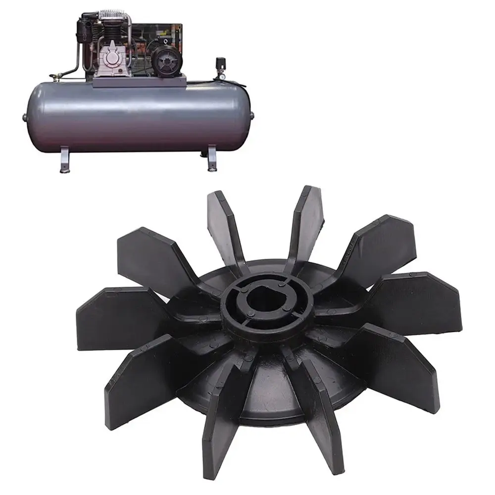 Black Piston Heat Dissipation Replacement Direct On Line Motor Air Compressor Fan Fan Blade
