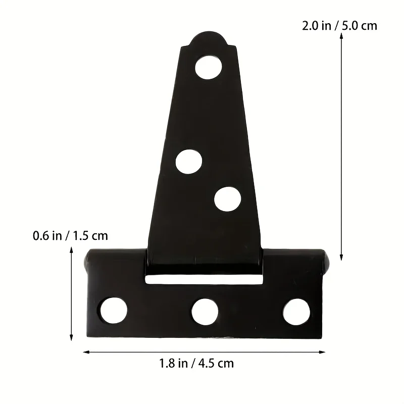 Heavy Duty Galvanized Iron T-Shaped Hinges for Doors, Cabinets, and Gates