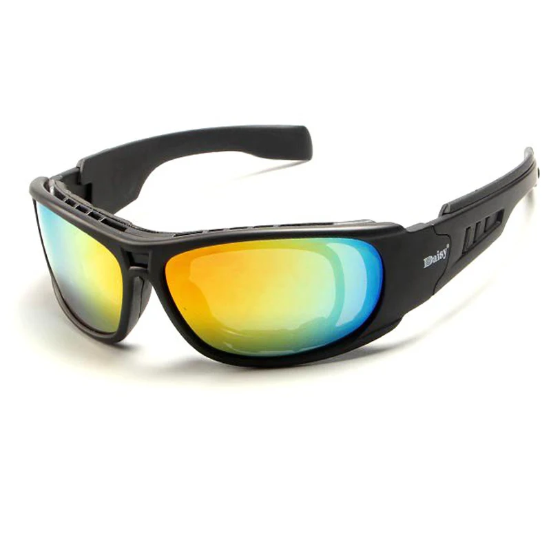 C6 Tactical Glasses Military Air Gun Shooting Goggles Outdoor Riding Windproof Dustproof Anti-Mosquito Polarized Glasses