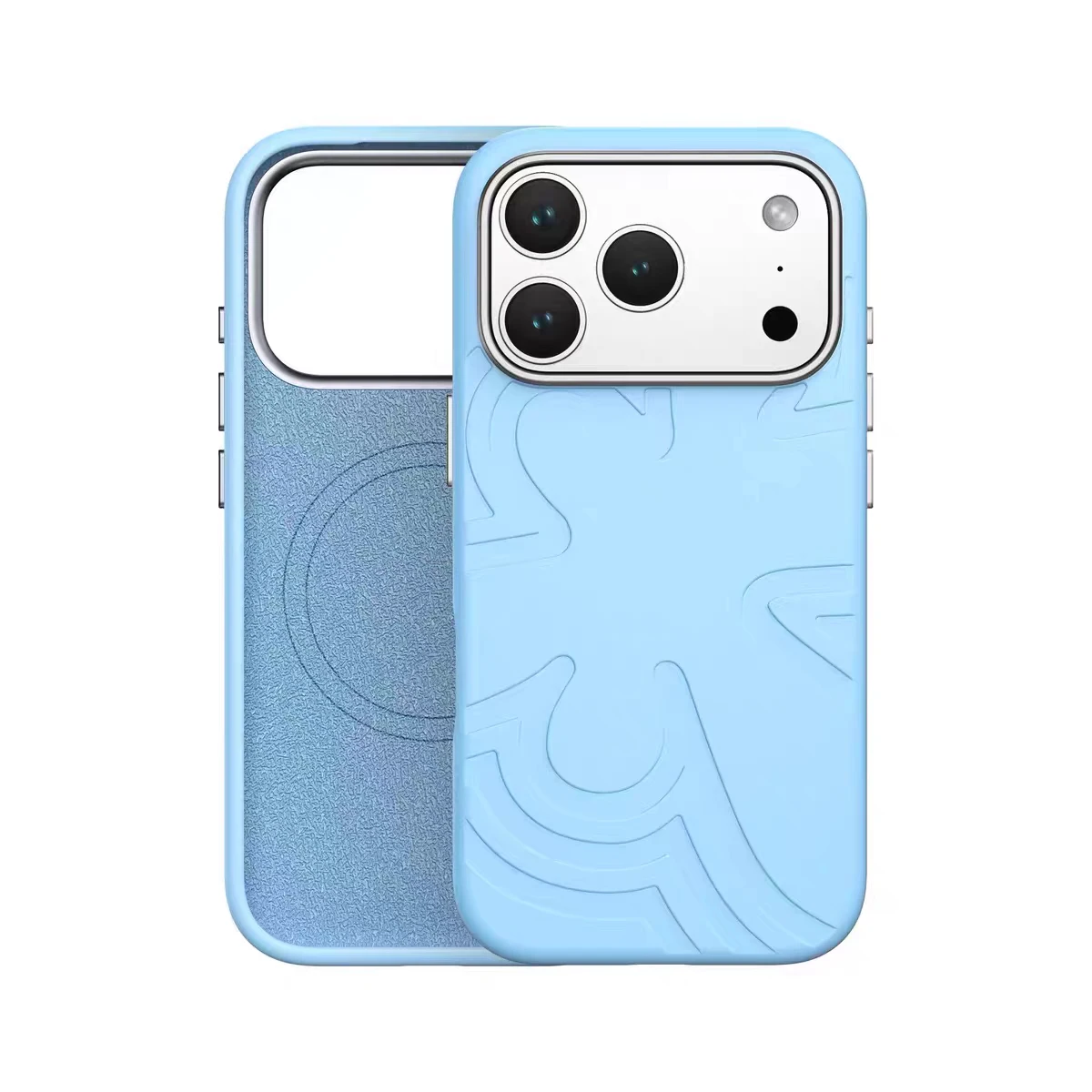 Magnetic Liquid Silicone Wireless Charging Matte Solid Color Phone Case