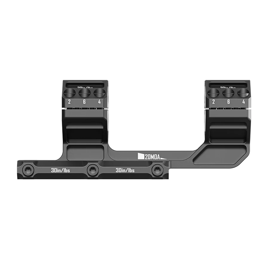 Discoverer 34MM/30MM Rigid Precision Scope Mount 20MOA Picatinny Mount Designed One Piece High Precision Clamp 1.5 Inch Height rifle scope mount