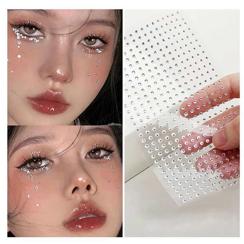 Diy Eyes Face Self Adhesive Makeup Temporary Tattoo Beauty Diamonds Jewels Stickers Festival Body Art Decor Nail Diamond 5