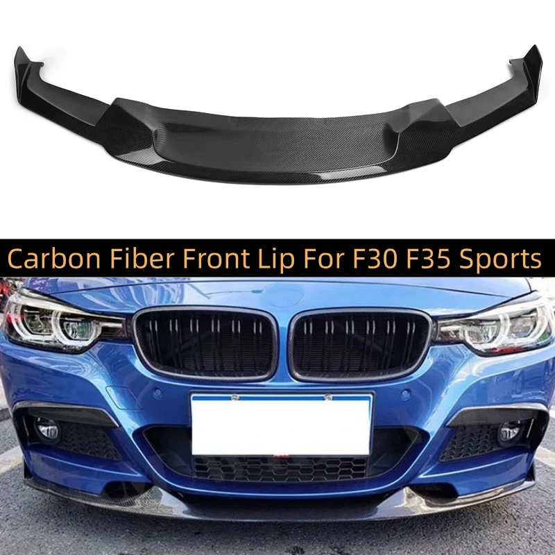 

Carbon Fiber Front Bumper Lip for BMW 3 Series F30 F35 M Sport 320i 325i 328i 330i 2012-2018 MAD Style head Chin spoiler