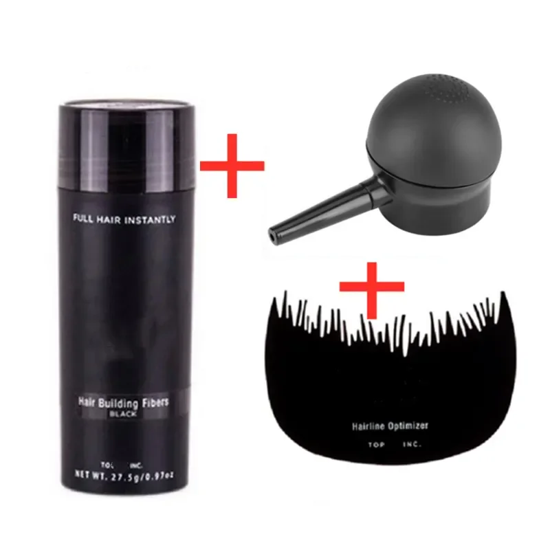 27.5g Hair Fiber For Men Hair Growth Fibers Spray Keratin Building Fibers Loss Products Instant Wig Regrowth Powders