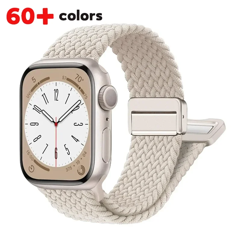 Braided Magnetic Buckle Nylon Strap