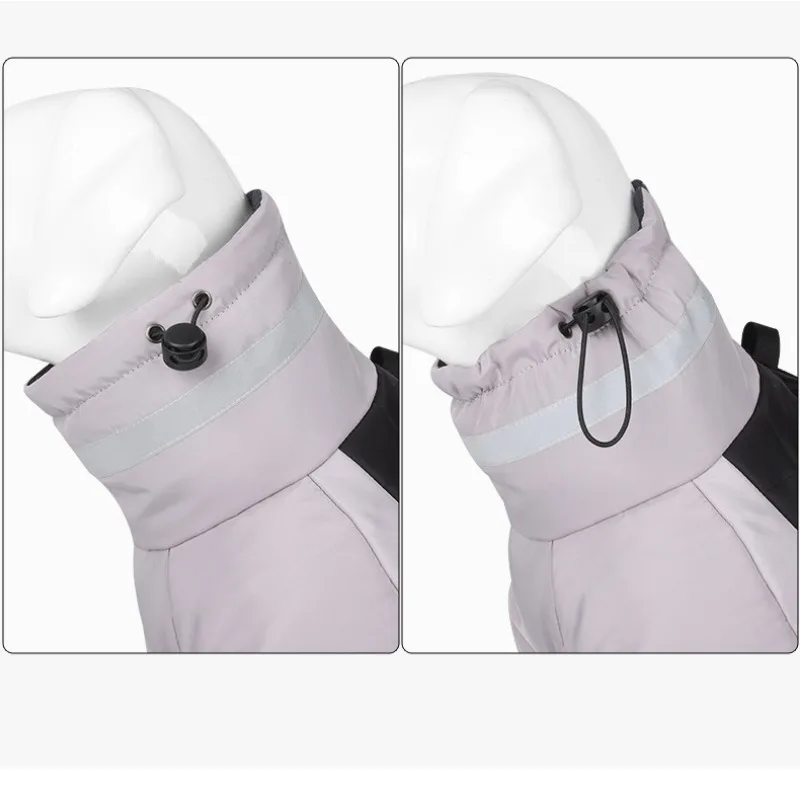Dog Autumn and Winter Clothes Reflective Warm Dog Jackets Large Clothes Winter Pet