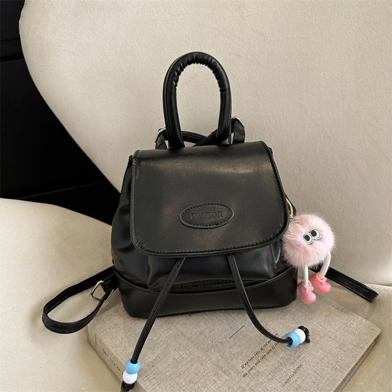 Faionable Retro Commuter Bapa 2023 New Sle Casual Versatile Korean Version Single oulder Bag Soft PU Magnetic Bul...