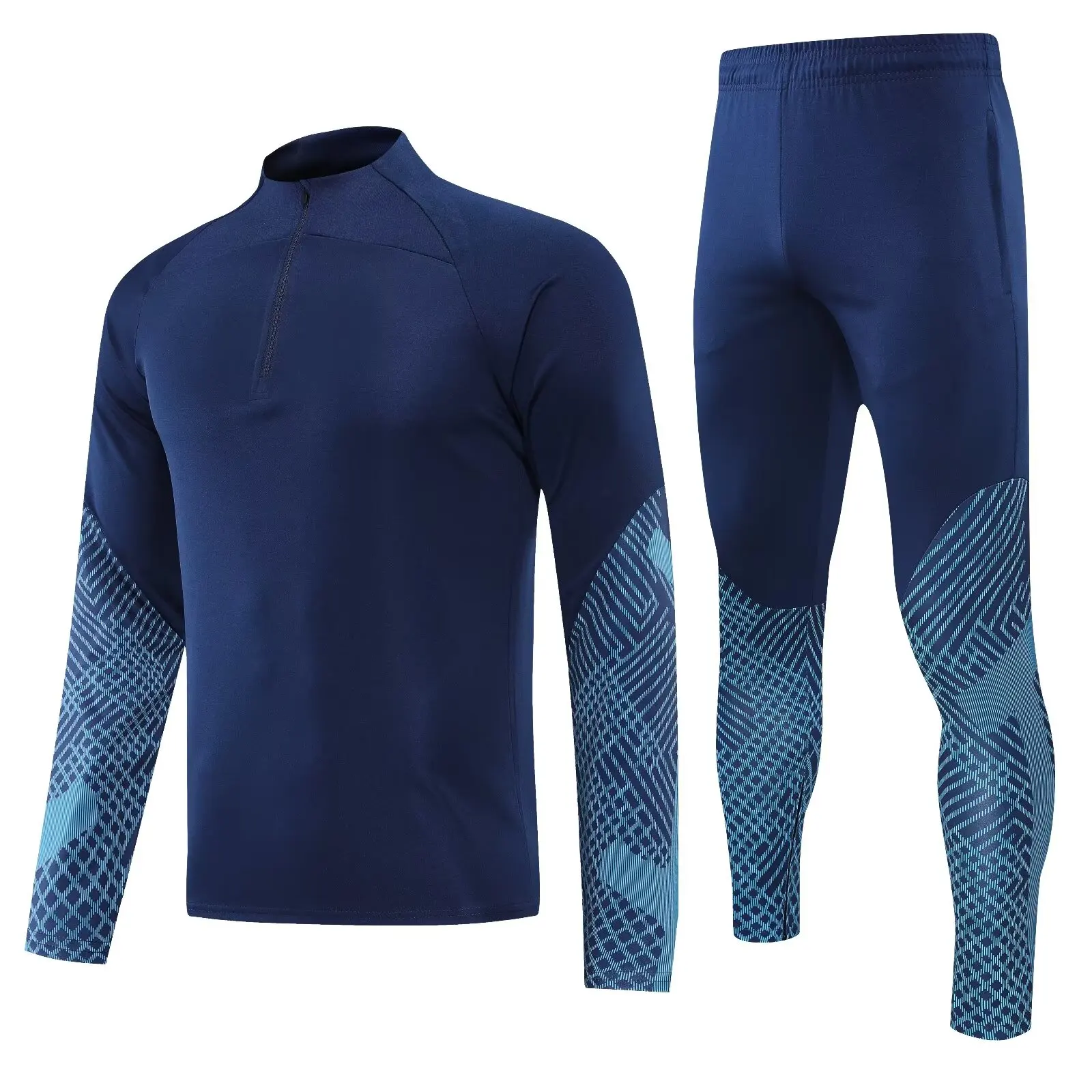 new men Leisure sports set suit football Training wear games Jerseys Jacket baseball Kit full sleeve top and trousers